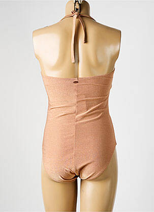 Maillot de bain 1 pièce stretch haut soutien-gorge moulé orange BLUELOBSTER femme