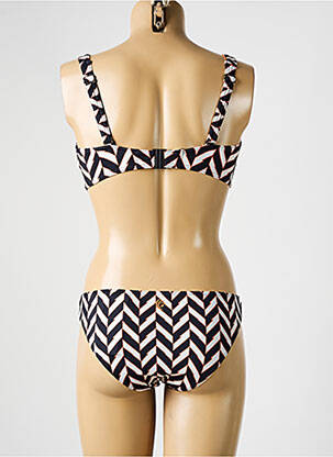 Maillot de bain 2 pièces stretch haut soutien-gorge emboitant noir OLYMPIA femme