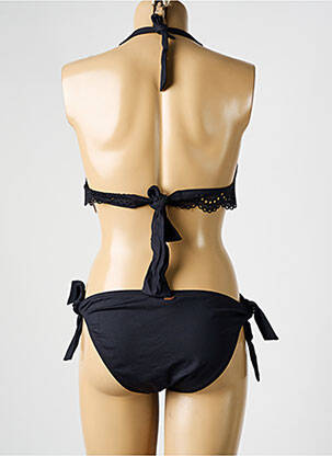 Maillot de bain 2 pièces stretch haut soutien-gorge moulé noir BLUELOBSTER femme