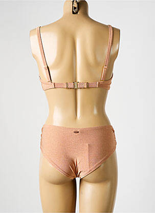 Maillot de bain 2 pièces stretch haut soutien-gorge balconnet orange BLUELOBSTER femme