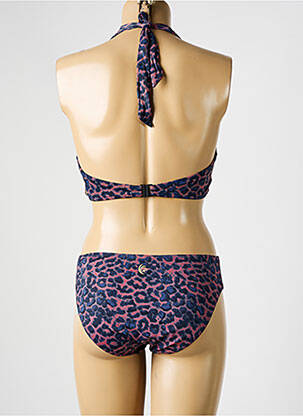 Maillot de bain 2 pièces stretch haut soutien-gorge moulé bleu OLYMPIA femme