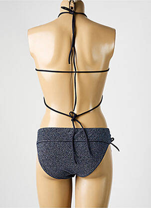 Maillot de bain 2 pièces stretch haut bandeau bleu SALÉE femme
