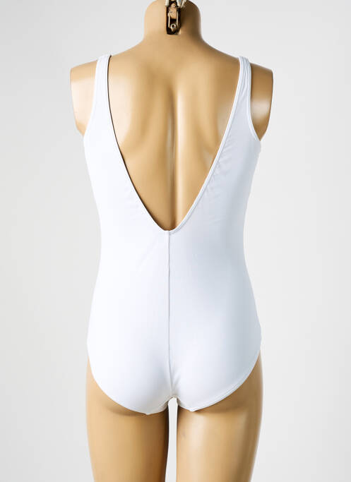 Maillot de bain 1 pièce blanc JANINE ROBIN pour femme