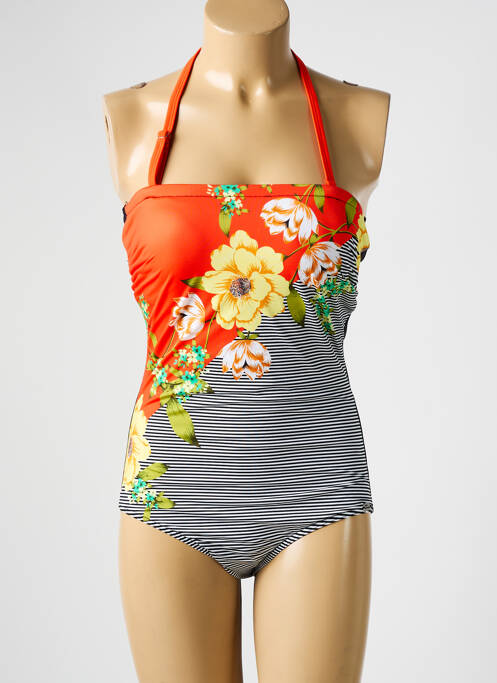 Maillot de bain 1 pièce orange SUN PLAYA pour femme
