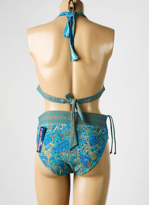 Maillot de bain 2 pièces bleu LAGON BLEU pour femme