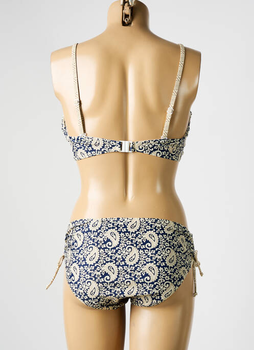 Maillot de bain 2 pièces bleu LAGON BLEU pour femme