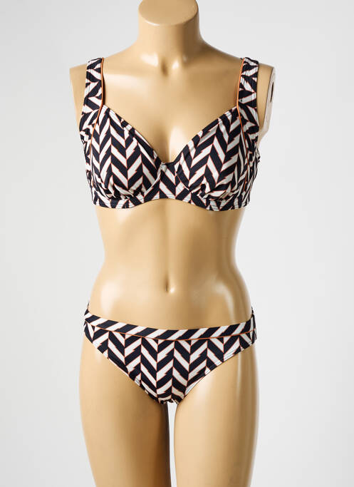 Maillot de bain 2 pièces noir OLYMPIA pour femme