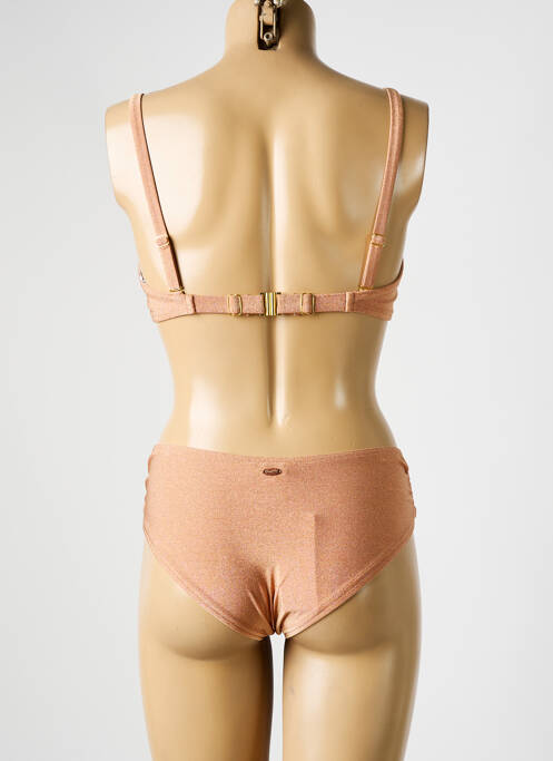 Maillot de bain 2 pièces stretch haut soutien-gorge balconnet orange BLUELOBSTER femme