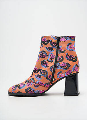 Bottines/boots talon bottier talon de 4 à 6cm orange AZUREE femme