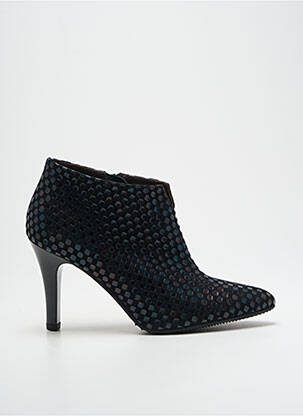 Bottines/boots tissage satiné talon de 7 à 9cm noir BRUNATE femme