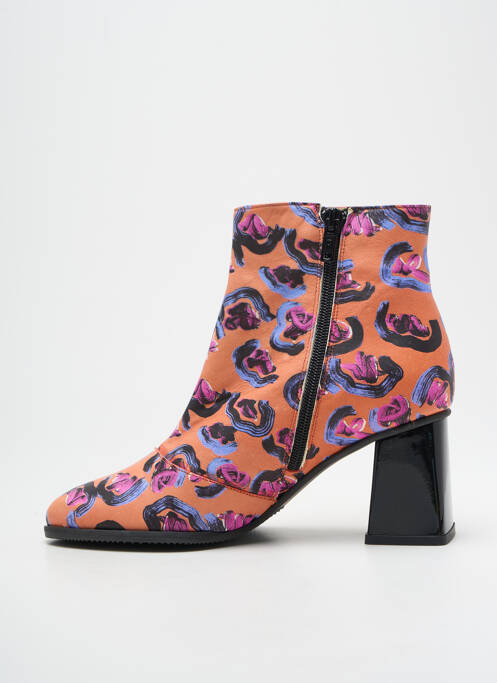 Bottines/Boots orange AZUREE pour femme