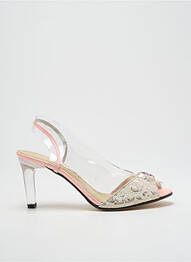 Sandales/nu pieds talon aiguille talon de 4 à 6cm rose AZUREE femme