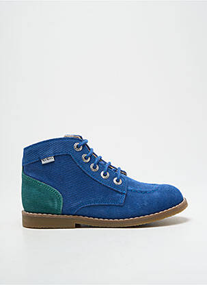 Bottines/boots nubuck chiquet bleu KICKERS garcon