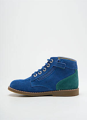 Bottines/boots nubuck chiquet bleu KICKERS garcon