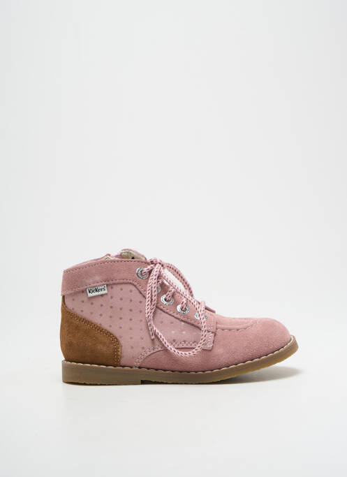 Bottines/Boots rose KICKERS pour fille