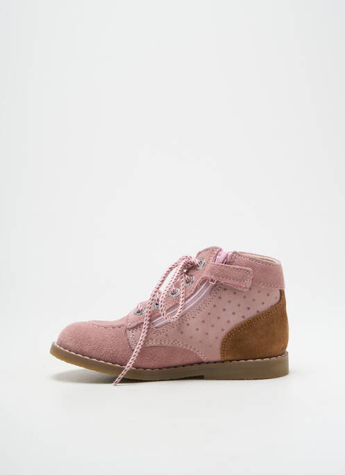 Bottines/Boots rose KICKERS pour fille
