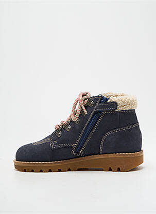 Bottines/boots fermeture zip et lacets bout rond bleu KICKERS garcon