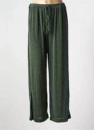 Pantalon droit taille élastique vert NEKANE femme