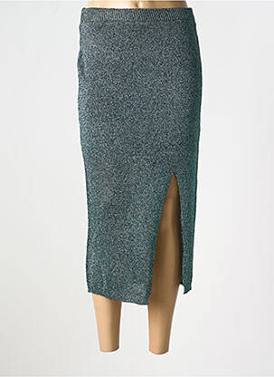 Jupe mi-longue vert NEKANE pour femme