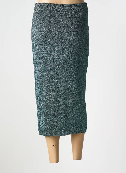 Jupe mi-longue vert NEKANE pour femme