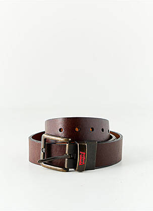 Ceinture effet matière satinée marron LEVI'S homme