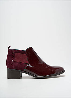 Bottines/boots matière lisse talon de 4 à 6cm violet KARSTON femme