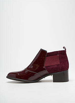 Bottines/boots matière lisse talon de 4 à 6cm violet KARSTON femme