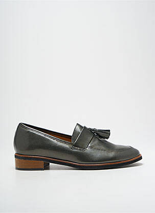 Mocassins matière lisse talon plat jusqu'à 3cm gris KARSTON femme
