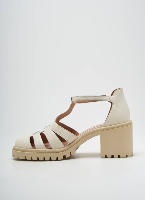 Sandales/nu pieds talon bottier talon de 7 à 9cm beige KARSTON femme
