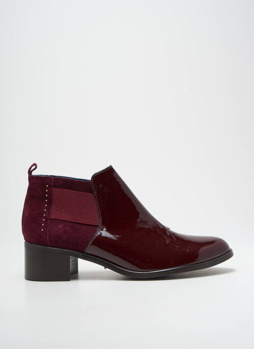Bottines/boots matière lisse talon de 4 à 6cm violet KARSTON femme