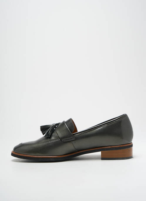 Mocassins matière lisse talon plat jusqu'à 3cm gris KARSTON femme