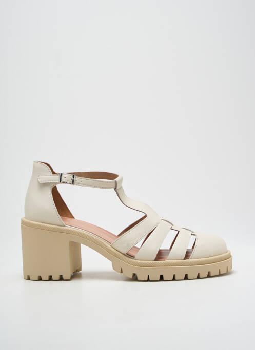 Sandales/Nu pieds beige KARSTON pour femme