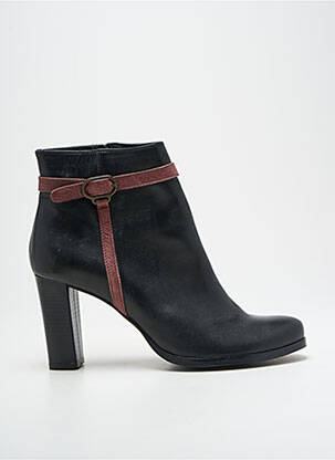 Bottines/boots matière lisse talon de 7 à 9cm noir REBELLES femme