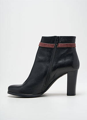 Bottines/boots matière lisse talon de 7 à 9cm noir REBELLES femme