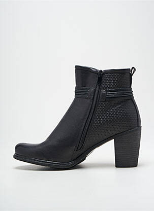 Bottines/boots matière lisse talon de 7 à 9cm noir DELIRES DE FILLE femme
