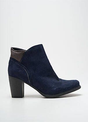 Bottines/boots fermeture zippée talon de 7 à 9cm bleu DELIRES DE FILLE femme