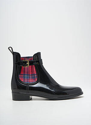 Bottines/boots matière lisse talon plat jusqu'à 3cm noir GIOSEPPO femme