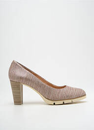 Escarpins tissage satiné talon de 7 à 9cm beige KARSTON femme
