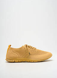 Baskets semelle amovible talon plat jusqu'à 3cm jaune ALTEX femme