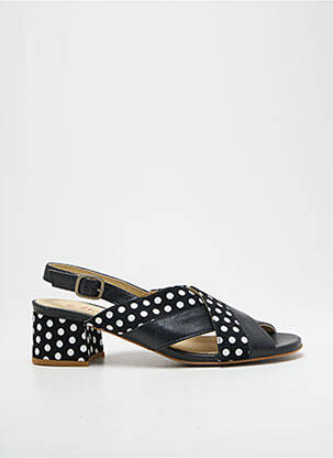 Sandales/nu pieds matière lisse talon de 4 à 6cm noir LIBRE COMME L'AIR femme