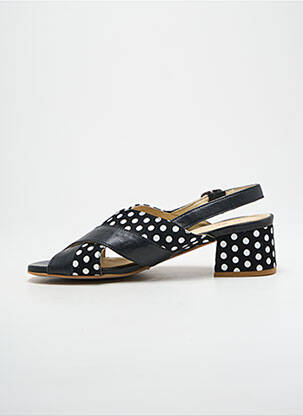 Sandales/nu pieds matière lisse talon de 4 à 6cm noir LIBRE COMME L'AIR femme