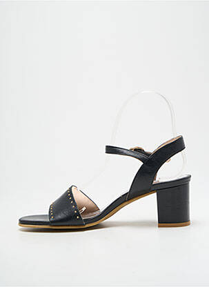 Sandales/nu pieds matière lisse talon de 4 à 6cm noir MYMA femme