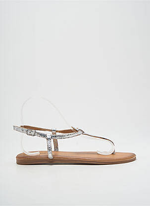 Tongs argent FLANCH pour femme