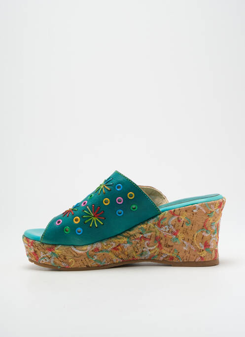 Mules/Sabots bleu LAURA VITA pour femme