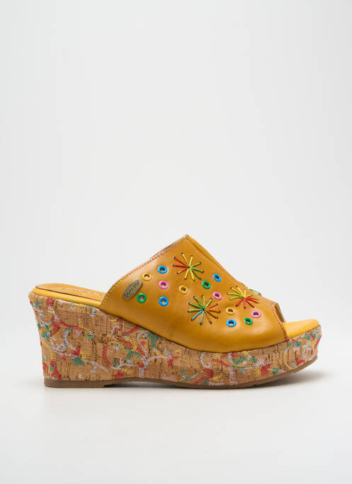 Mules/Sabots jaune LAURA VITA pour femme