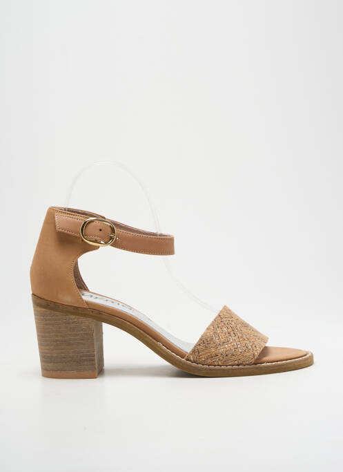 Sandales/Nu pieds beige MYMA pour femme