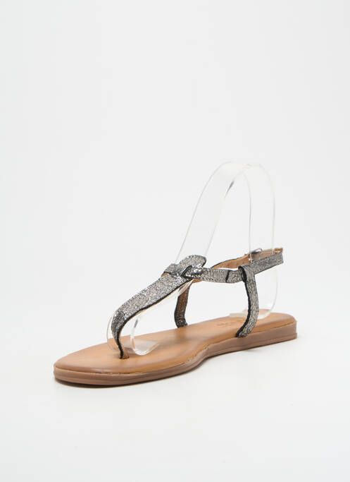 Tongs argent FLANCH pour femme