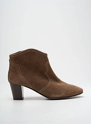 Bottines/boots nubuck talon de 4 à 6cm marron LOLA GONZALEZ femme