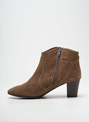 Bottines/boots nubuck talon de 4 à 6cm marron LOLA GONZALEZ femme