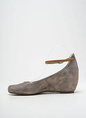 Escarpins tissage satiné talon de 7 à 9cm gris DORKING femme